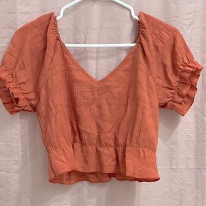 Burnt orange summer blouse!